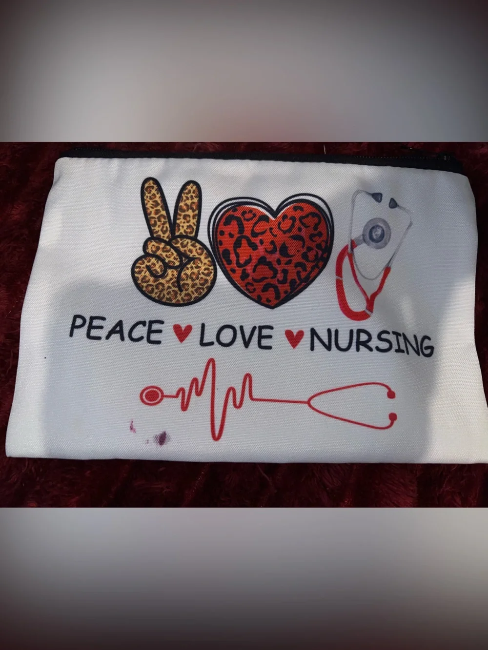 Two Nursing Cosmetic/Pencil Bags